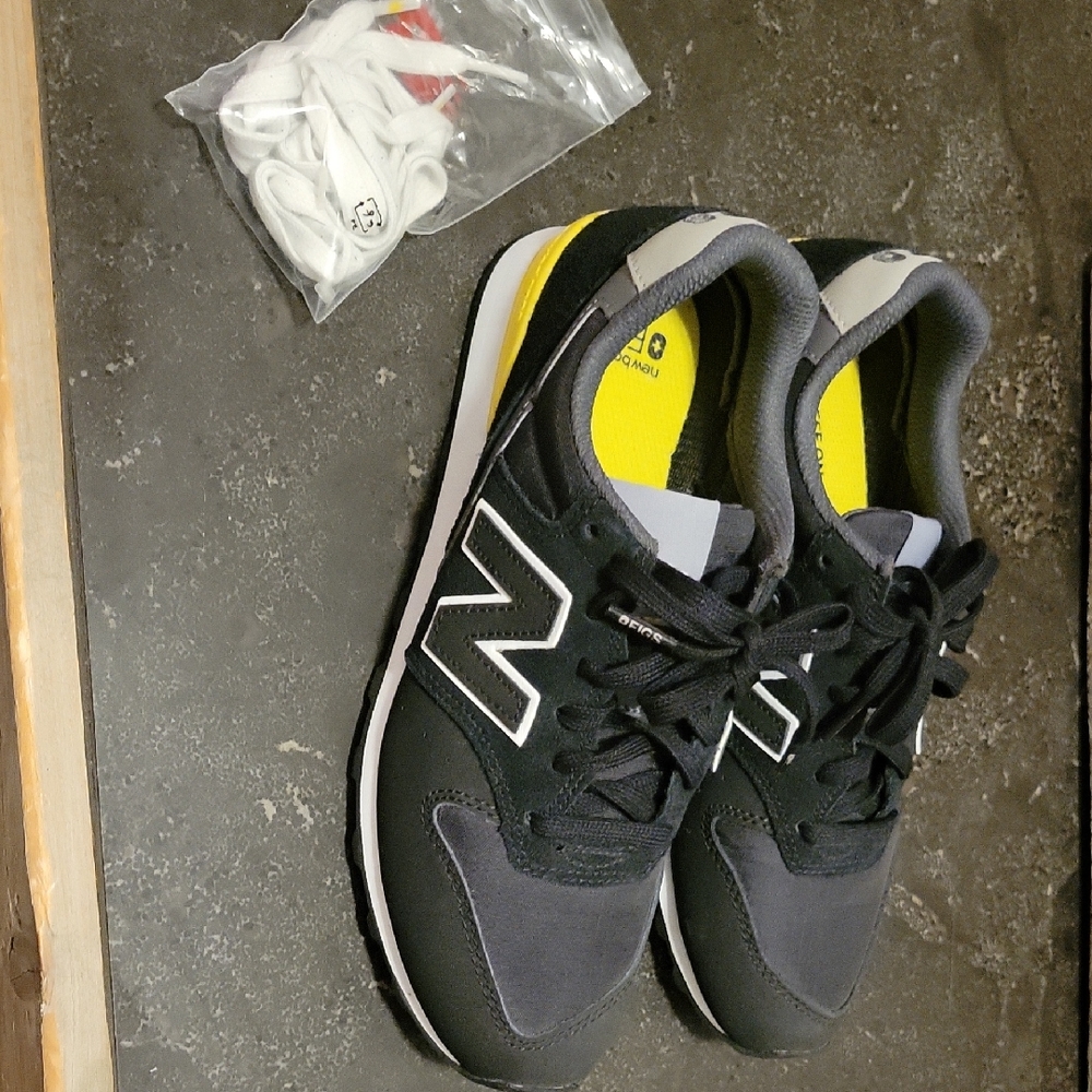 New Balance Black and Yellow Athletic Shoes
